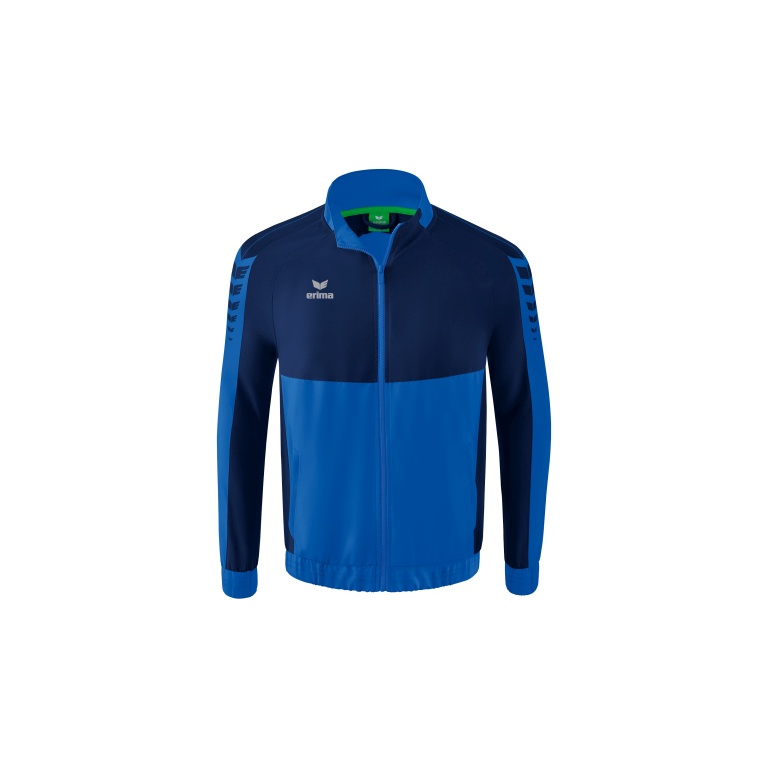 Erima Presentation Jacket Six Wings (100% Polyester, Stand-up Collar, without Lining) Royal Blue/Navy Blue Men